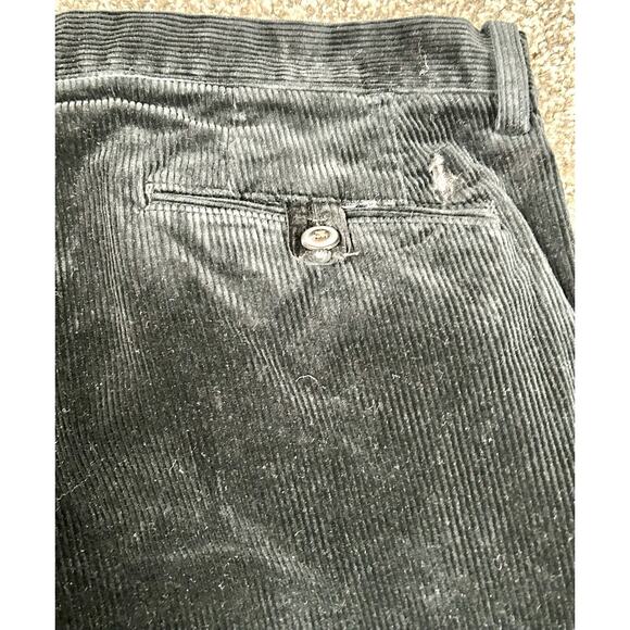 Polo Ralph Lauren Men's 34 X 32 Stretch Straight Fit Corduroy Pants Black - Picture 9 of 11